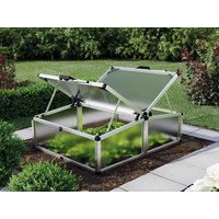 Hochwertiger Frühbeetkasten aus langlebigen, umweltfreundlichen Materialien – gewährleistet zuverlässigen Schutz vor Witterungseinflüssen und bietet ideale Wachstumsbedingungen das ganze Jahr über. Perfekt für Gartenliebhaber, die Wert auf eine robuste un