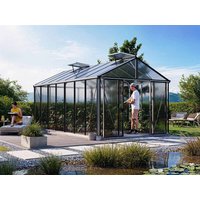 Gewächshaus ASTERIA 311x534cm,  10 oder 12 mm, 2 Fenster, Doppeltür, Gewächshaus Aluminium, Tomatenhaus, Gartenhaus, Treibhaus, gewächshaus günstig, Glashaus