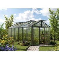 Gewächshaus DIAMAS 235x460 cm, Plexiglas ALLTOP, 4 Fenster, Doppeltür, Gewächshaus Aluminium, Tomatenhaus, Gartenhaus, Treibhaus, gewächshaus günstig, Glashaus