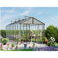 Gewächshaus HERA 263x575 cm, mit ESG Sicherheitsglas 4 mm, 5 Fenster, Doppeltür, Gewächshaus Aluminium, Tomatenhaus, Gartenhaus, Treibhaus, gewächshaus günstig, Glashaus