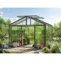 GFP 311 x 235 cm Gewächshaus, Pulverbeschichtet Anthrazit, RAL 7016 | Aktionsset - Profi 2 - (GFPV00209)
