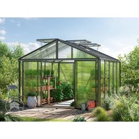 GFP 311 x 385 cm Gewächshaus, Pulverbeschichtet Anthrazit, RAL 7016 | Aktionsset - Profi 2 - (GFPV00221)