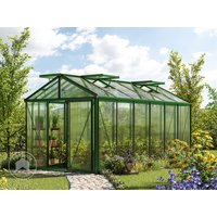 GFP 235 x 460 cm Gewächshaus, Pulverbeschichtet Grün, RAL 6005 | Aktionsset - Profi 2 - (GFPV00205)