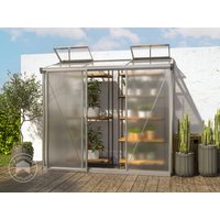 GFP 222 x 77 cm Anlehngewächshaus, Aluminium Natur - (GFPV00282)