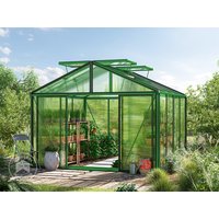 GFP 311 x 311 cm Gewächshaus, Pulverbeschichtet Grün, RAL 6005 | ohne Setangebot - (GFPV00216)