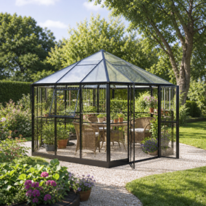 StarLine 6-Eck Gewächshaus Modell Vitra 11,7 m²