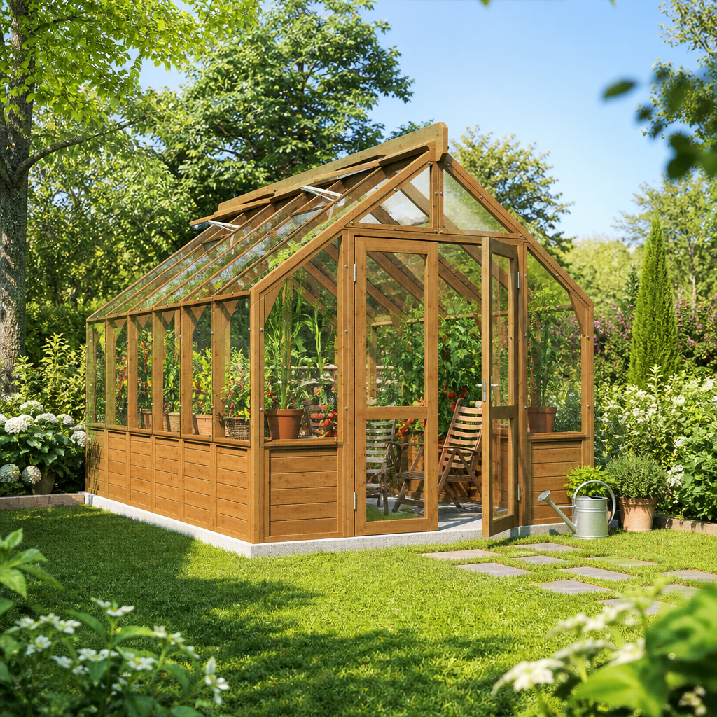 Lähe Premium Gewächshaus Modell Greenline Nr. 8