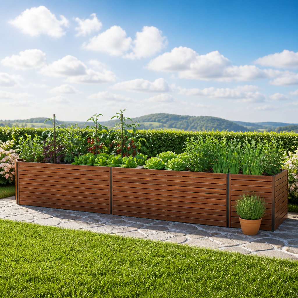 4 × 1 m | Hochbeet Xena 361 - Alu 361 x 119 cm, Designed IN AUSTRIA, 4 Farben 4 × 1 m | Hochbeet Xena 361 - Alu 361 x 119 cm, Designed IN AUSTRIA, 4 Farben