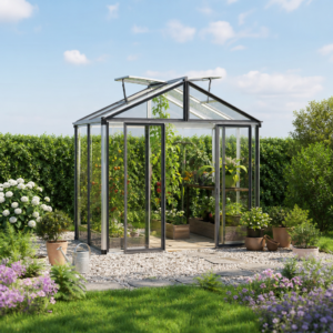 3 × 1 m | Gewächshaus HERA 263x138 cm, mit ESG Sicherheitsglas 4 mm, 2 Fenster, Doppeltür, Gewächshaus Aluminium, Tomatenhaus, Gartenhaus, Treibhaus, gewächshaus günstig, Glashaus | Plexiglas | Aluminiumrahmen | Doppelschiebetür | Einfachschiebetür Unkategorisiert online kaufen