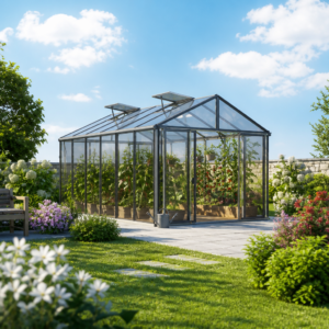 Gewächshaus ASTERIA 311x460cm, 16 mm, 4 Fenster, Doppeltür, Gewächshaus Aluminium, Tomatenhaus, Gartenhaus, Treibhaus, gewächshaus günstig, Glashaus Unkategorisiert online kaufen