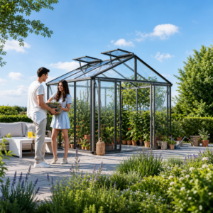 3 × 2 m | Gewächshaus ASTERIA 311x235 cm, 16 mm, 4 Fenster, Doppeltür, Gewächshaus Aluminium, Tomatenhaus, Gartenhaus, Treibhaus, gewächshaus günstig, Glashaus | Aluminiumrahmen | Doppelschiebetür | Einfachschiebetür | Dachfenster Unkategorisiert online kaufen