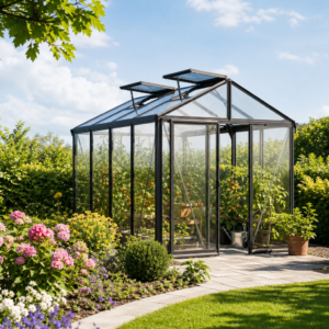 3 × 2 m | Gewächshaus 235x311 cm, 16 mm, 2 Fenster, Einfachtür, ROYAL, Gewächshaus Aluminium ideales Tomatenhaus und Gartenhaus | Polycarbonat | Aluminiumrahmen | Einfachschiebetür | Dachfenster Unkategorisiert online kaufen