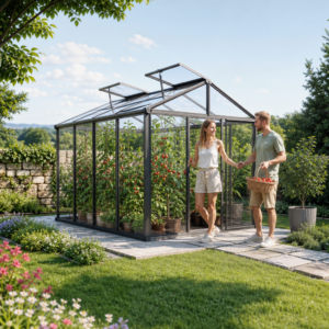 3 × 2 m | Gewächshaus 223x296 cm, 10 mm, 2 Fenster, Einfachtür, MISTRAL 4, Gewächshaus Aluminium ideales Tomatenhaus und Gartenhaus | Polycarbonat | Aluminiumrahmen | Einfachschiebetür | Dachfenster Unkategorisiert online kaufen