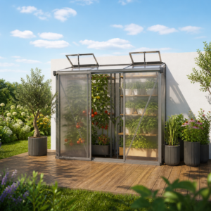 Anlehngewächshaus 229x148 cm, 10 mm, Gewächshaus, Anbaugewächshaus, tomatengewächshaus, tomatenhaus Unkategorisiert online kaufen