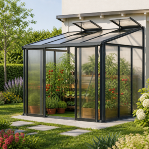 3 × 2 m | Gewächshaus ELLA 34 , BxT: 263 x 194 cm, Anlehngewächshaus mit 16 mm Doppelstegplatten, 2 Fenster, Einfachtür, Gewächshaus Aluminium, Tomatenhaus, Gartenhaus, Treibhaus, gewächshaus günstig, Glashaus | Aluminiumrahmen | Einfachschiebetür | Dachfenster Unkategorisiert online kaufen