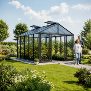 4 × 3 m | Gewächshaus ASTERIA 311x385 cm, 10 oder 12 mm, 2 Fenster, Doppeltür, Gewächshaus Aluminium, Tomatenhaus, Gartenhaus, Treibhaus, gewächshaus günstig, Glashaus | Aluminiumrahmen | Doppelschiebetür | Dachfenster Unkategorisiert online kaufen