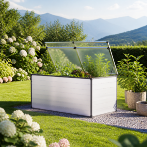 Hochbeet - Alu 195x99x77 cm, Made in Austria, wartungsfrei, mit Frühbeet erh., Hochbeet Bausatz, Hochbeet Metall, Hochbeet Aluminium Unkategorisiert online kaufen
