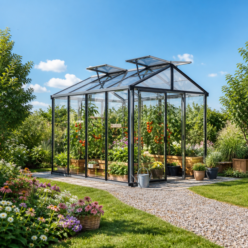 3 × 2 m | Gewächshaus DIAMAS 235x311 cm, Gewächshaus Aluminium | Aluminiumrahmen | Einfachschiebetür | Dachfenster | mit Dachrinne 3 × 2 m | Gewächshaus DIAMAS 235x311 cm, Gewächshaus Aluminium | Aluminiumrahmen | Einfachschiebetür | Dachfenster | mit Dachrinne