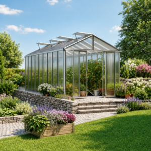 6 × 3 m | Gewächshaus HERA 9 263x575 cm, mit 16 mm Doppelstegplatten, 5 Fenster, Doppeltür, Gewächshaus Aluminium, Tomatenhaus, Gartenhaus, Treibhaus, Gewächshaus günstig, Glashaus | Plexiglas | Aluminiumrahmen | Doppelschiebetür | Einfachschiebetür Unkategorisiert online kaufen