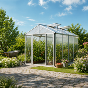 3 × 2 m | Gewächshaus 222x294 cm, 10 mm, 2 Fenster, Doppeltür, Gewächshaus Aluminium, Tomatenhaus, Gartenhaus, Treibhaus, gewächshaus günstig, Glashaus | Aluminiumrahmen | Doppelschiebetür | Dachfenster Unkategorisiert online kaufen