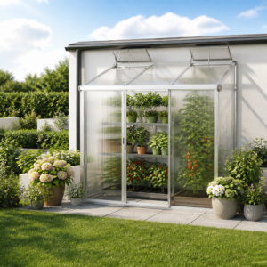 Anlehngewächshaus 229x148 cm, 10 mm, Gewächshaus, Anbaugewächshaus, tomatengewächshaus, tomatenhaus Unkategorisiert online kaufen