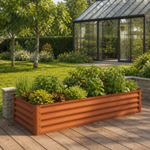 32% Rabatt ✓ 2 × 1 m | Hochbeet Stahl 180x75x35 cm - einfache Montage Unkategorisiert online kaufen
