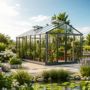 Gewächshaus ASTERIA 311x534cm, 16 mm, 4 Fenster, Doppeltür, Gewächshaus Aluminium, Tomatenhaus, Gartenhaus, Treibhaus, gewächshaus günstig, Glashaus Unkategorisiert online kaufen