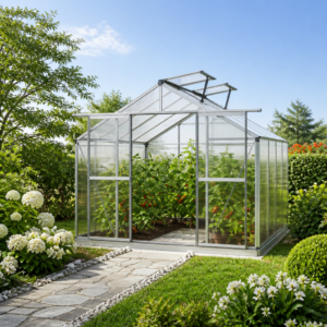 3 × 3 m | Gewächshaus 256x256 cm, Tomatenhaus 6 od. 8 mm, Tomatengewächshaus , kleines Gewächshaus, Glashaus, Gewächshaus Glas | Doppelschiebetür | Dachfenster Unkategorisiert online kaufen