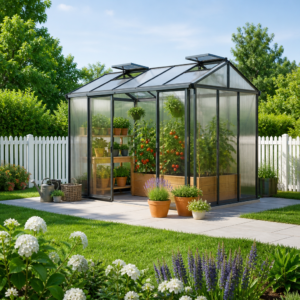 3 × 2 m | Gewächshaus COMPACT 199 x 324 cm, mit 10 oder 16 mm Doppelstegplatten, 3 Fenster, Einfachtür, Gewächshaus Aluminium, Tomatenhaus, Gartenhaus, Treibhaus, gewächshaus günstig, Glashaus | Aluminiumrahmen | Dachfenster Unkategorisiert online kaufen