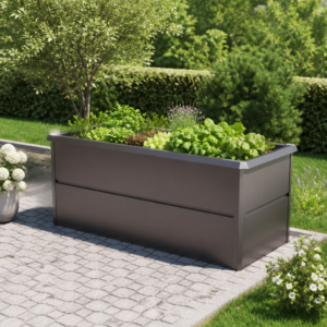 43% Rabatt ✓ 2 × 1 m | Hochtbeet aus Stahl 200x85x77 cm, Hochbeet Bausatz Unkategorisiert online kaufen