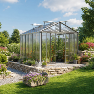 4 × 3 m | Gewächshaus HERA 6 263x388 cm, mit 16 mm Doppelstegplatten, 4 Fenster, Doppeltür, Gewächshaus Aluminium, Tomatenhaus, Gartenhaus, Treibhaus, Gewächshaus günstig, Glashaus | Plexiglas | Aluminiumrahmen | Doppelschiebetür | Einfachschiebetür Unkategorisiert online kaufen