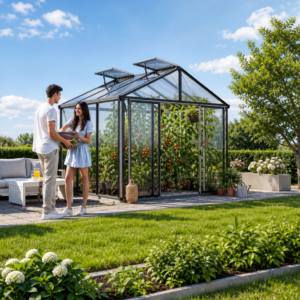 3 × 2 m | Alu-Gewächshaus 311 x 235 cm mit Doppelschiebetür, 10/12 mm Doppelstegplatten – ASTERIA 21 Light | Gewächshaus aus Aluminium für Tomaten | Aluminiumrahmen | Dachfenster Unkategorisiert online kaufen