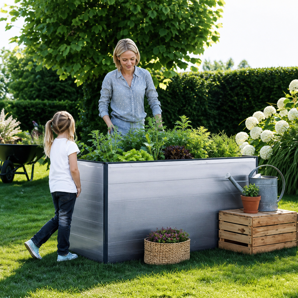 30% Rabatt ✓ 2 × 1 m | Aluminium Hochbeet 197x97x77 cm rostfrei pflegefrei Metall Bausatz Natur 30% Rabatt ✓ 2 × 1 m | Aluminium Hochbeet 197x97x77 cm rostfrei pflegefrei Metall Bausatz Natur