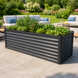 PRIMEYARD 180 x 75 x 60 cm Hochbeet, Stahl, anthrazit Unkategorisiert online kaufen