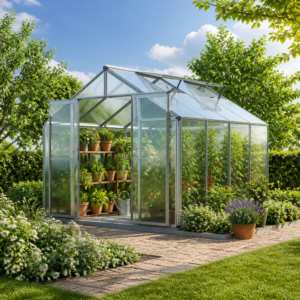 GFP 225 x 259 cm Gewächshaus, ohne Setangebot | 6 mm | Polycarbonat | Doppelschiebetür | Dachfenster Unkategorisiert online kaufen