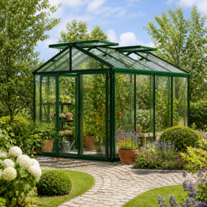 GFP 235 x 311 cm Gewächshaus, Pulverbeschichtet Grün, RAL 6005 | Aktionsset - Profi 2 - (GFPV00157) Unkategorisiert online kaufen