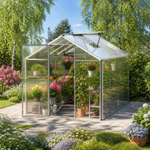 GFP 192 x 256 cm Gewächshaus, inkl. Aktionsset - XL | 6 mm | Polycarbonat | Dachfenster Unkategorisiert online kaufen