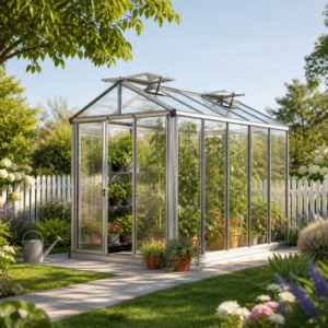 GFP 199 x 324 cm Gewächshaus, Standardfarbe Aluminium Natur | ohne Setangebot | Polycarbonat | Einfachschiebetür | Dachfenster Unkategorisiert online kaufen