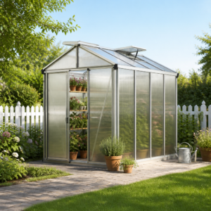 GFP 199 x 263 cm Gewächshaus, Standardfarbe Aluminium Natur | Aktionsset - Profi 2 | Polycarbonat | Einfachschiebetür | Dachfenster Unkategorisiert online kaufen
