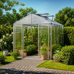 GFP 222 x 365 cm Gewächshaus, ohne Setangebot | Polycarbonat | Doppelschiebetür | Dachfenster Unkategorisiert online kaufen