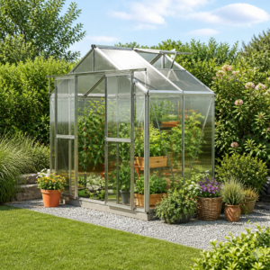 GFP 259 x 133 cm Gewächshaus, inkl. Aktionsset - XL | 8 mm | Polycarbonat | Doppelschiebetür | Dachfenster Unkategorisiert online kaufen