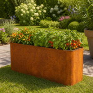 PRIMEYARD 100 x 40 x 40 cm Hochbeet, Cortenstahl, Rost-Optik Unkategorisiert online kaufen