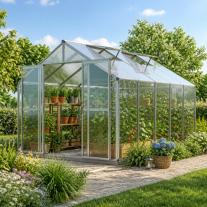 GFP 225 x 322 cm Gewächshaus, ohne Setangebot | 8 mm | Polycarbonat | Doppelschiebetür | Dachfenster Unkategorisiert online kaufen