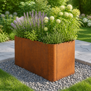 PRIMEYARD 80 x 40 x 40 cm Hochbeet, Cortenstahl, Rost-Optik | inkl. Lochboden Unkategorisiert online kaufen