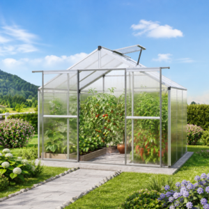 GFP 256 x 192 cm Gewächshaus, ohne Setangebot | 6 mm | Polycarbonat | Doppelschiebetür | mit Fundament Unkategorisiert online kaufen