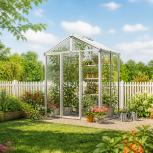 GFP 199 x 137 cm Gewächshaus, Standardfarbe Aluminium Natur | Aktionsset - Profi 2 | Polycarbonat | Einfachschiebetür | Dachfenster Unkategorisiert online kaufen