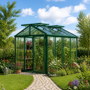 GFP 235 x 311 cm Gewächshaus, Pulverbeschichtet Grün, RAL 6005 | Aktionsset - Profi 2 | Polycarbonat | Einfachschiebetür | Dachfenster Unkategorisiert online kaufen