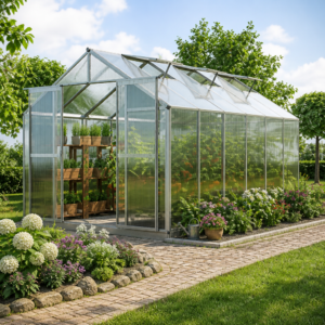 GFP 225 x 384 cm Gewächshaus, ohne Setangebot | 6 mm | Polycarbonat | Doppelschiebetür | Dachfenster Unkategorisiert online kaufen