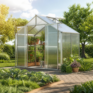 GFP 225 x 133 cm Gewächshaus, ohne Setangebot | 6 mm | Polycarbonat | Doppelschiebetür | Dachfenster Unkategorisiert online kaufen