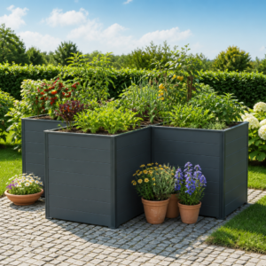 GFP 225 x 225 x 77 cm Hochbeet, Anthrazit Unkategorisiert online kaufen